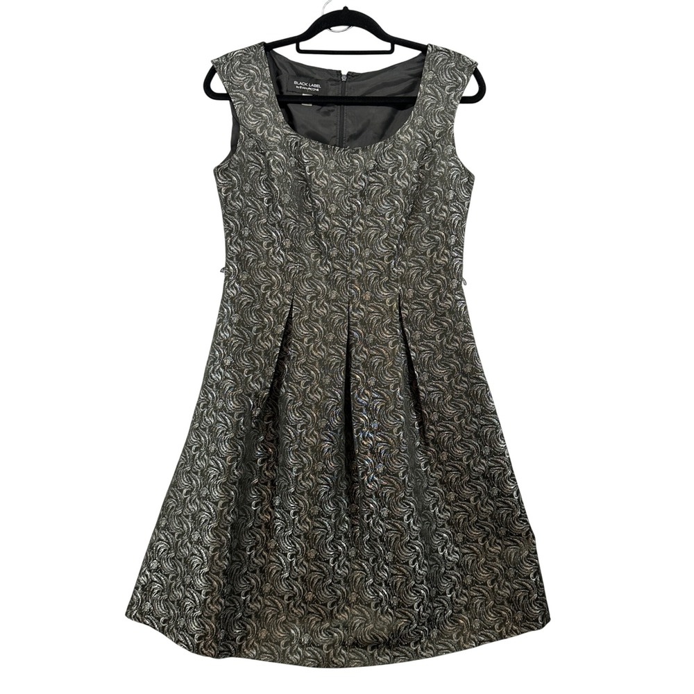 Evan-Picone Black Label Party Dress Sleeveless Fit & Flare Cocktail Size 6‎